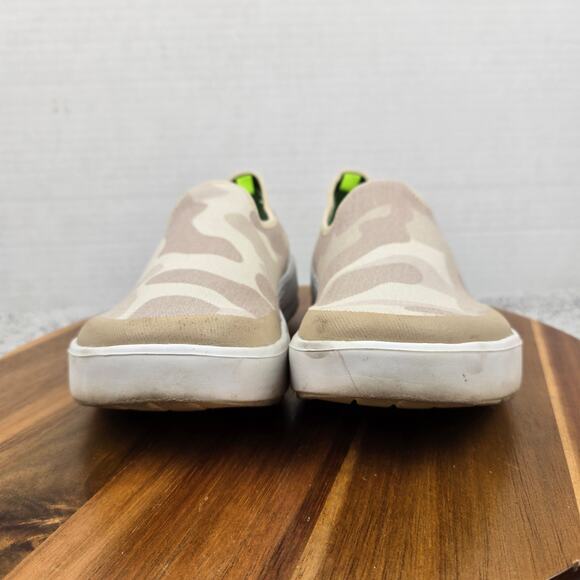 Oofos Womens 6 Oomg eeZee Low White Tan Camo Casual Recovery Daily Slip On Shoe - Picture 4 of 14